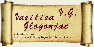 Vasilisa Glogonjac vizit kartica